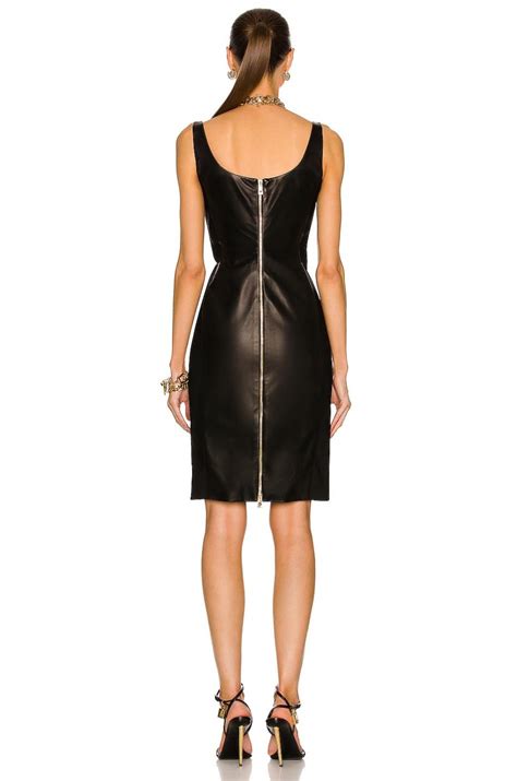 versace collection gown 1008 nero|VERSACE Medusa Greca Bodycon Mini Dress in Nero .